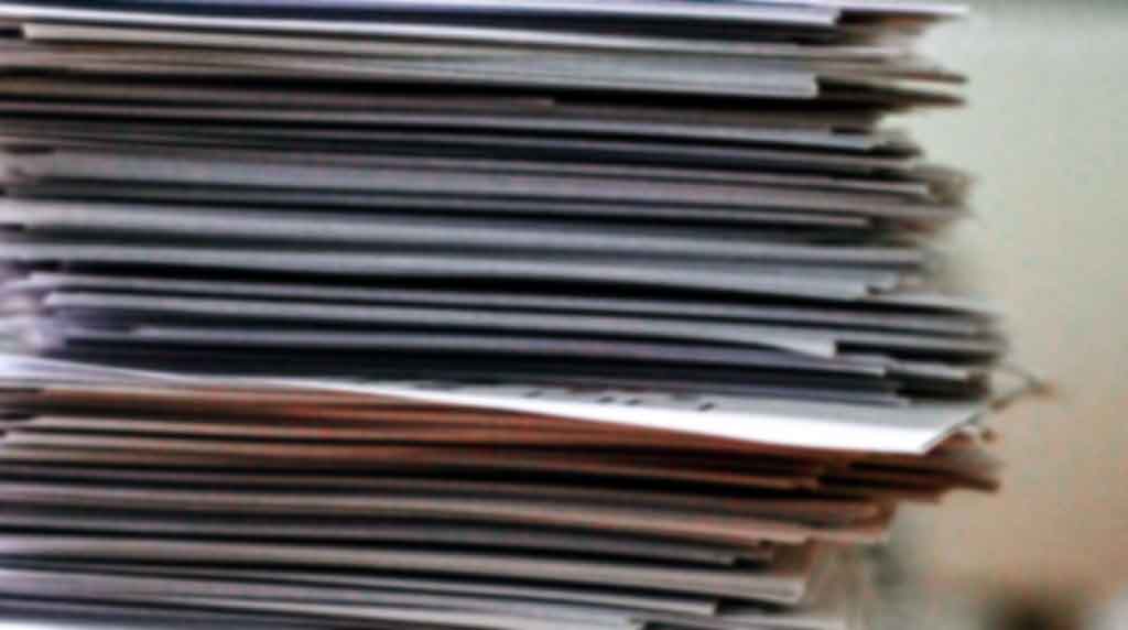 stack of files